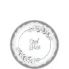God Bless Holy Day Paper Dessert Plates, 7in, 18ct -Costume Party Decor Store 866803