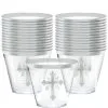Silver Cross Holy Day Plastic Tumblers, 9oz, 30ct -Costume Party Decor Store 866807