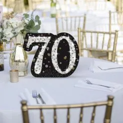 Sparkling Celebration 70 Life-Size Centerpiece Cardboard Cutout, 14in X 11in