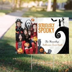 Custom Nightmare Before Christmas Photo Yard Sign