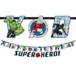 Marvel Powers Unite Personalized Birthday Banner Kit 2ct