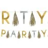 Metallic Gold & Silver Party Tassel Garland -Costume Party Decor Store 877245