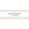 Customizable Gold & Silver Confetti Dot Banner -Costume Party Decor Store 877267