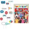 Birthday Balloons Scene Setter With Photo Booth Props 23pc 1 Birthday Balloons Scene Setter With Photo Booth Props 23pc -Costume Party Decor Store 877343
