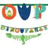 Dino-Mite Personalized Birthday Banner Kit 2ct -Costume Party Decor Store 877375