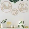 Ginger Ray Bride-To-Be Letter Wreaths 3ct -Costume Party Decor Store 889143