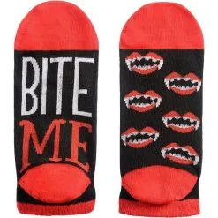 Adult Bite Me No-Show Socks