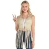 Adult Hippie Chic Vest -Costume Party Decor Store 890410