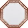 King Zak Rose Gold Lace Border Octagonal Premium Plastic Dinner Plates, 11in, 10ct 1 King Zak Rose Gold Lace Border Octagonal Premium Plastic Dinner Plates, 11in, 10ct -Costume Party Decor Store 894885