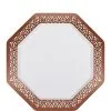 King Zak Rose Gold Lace Border Octagonal Premium Plastic Dessert Plates, 7.5in, 10ct 1 King Zak Rose Gold Lace Border Octagonal Premium Plastic Dessert Plates, 7.5in, 10ct -Costume Party Decor Store 894886