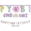 Festival Fun Personalized Birthday Banner Kit, 2ct 2 Festival Fun Personalized Birthday Banner Kit, 2ct -Costume Party Decor Store 898548