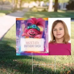 Custom Trolls World Tour Photo Yard Sign