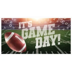 AMSCAN Game Day Football Horizontal Banner, 65in