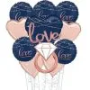Navy Better Together Deluxe Wedding Balloon Bouquet, 11pc 2 Navy Better Together Deluxe Wedding Balloon Bouquet, 11pc -Costume Party Decor Store 910696