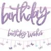 AMSCAN Glitter Birthday Wishes Flutter Banners 2ct -Costume Party Decor Store 911151