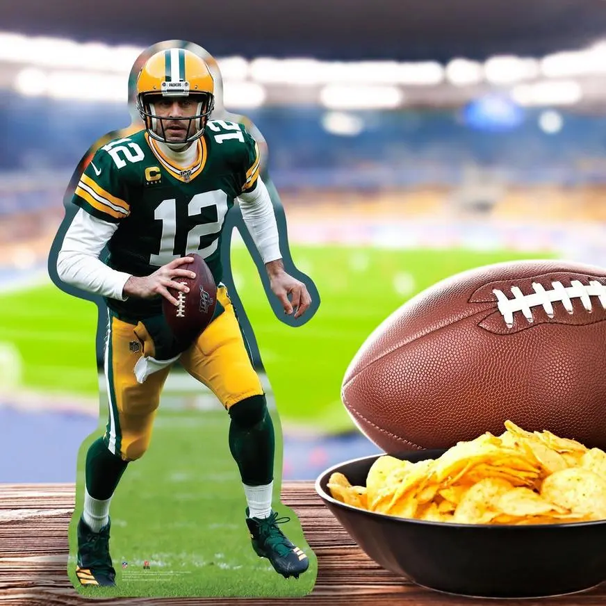 NFL Green Bay Packers Aaron Rodgers Centerpiece Cardboard Cutout, 18in 3 NFL Green Bay Packers Aaron Rodgers Centerpiece Cardboard Cutout, 18in