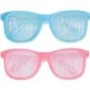 Pink & Blue Gender Reveal Plastic Sunglasses, 10ct -Costume Party Decor Store 914429