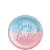 Boy Or Girl? Gender Reveal Paper Dessert Plates, 7in, 8ct - The Big Reveal 1 Boy Or Girl? Gender Reveal Paper Dessert Plates, 7in, 8ct - The Big Reveal -Costume Party Decor Store 914431