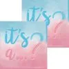 It's A… Gender Reveal Paper Beverage Napkins, 5in, 16ct - The Big Reveal -Costume Party Decor Store 914433