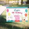 Custom Peppa Pig Yard Sign