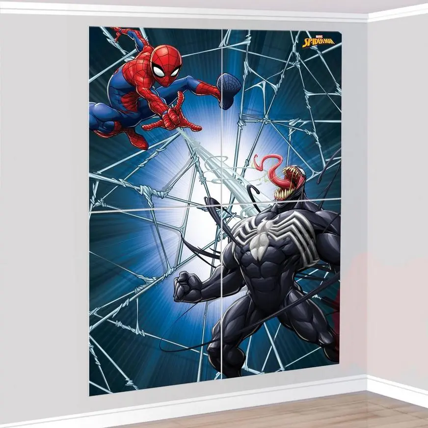 Spider-Man Webbed Wonder Scene Setter, 55.6in X 80.2in, 4pc 3 Spider-Man Webbed Wonder Scene Setter, 55.6in X 80.2in, 4pc