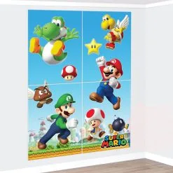 Super Mario Scene Setter, 55.6in X 80.2in, 4pc