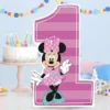 Minnie's Fun To Be 1 Centerpiece Cardboard Cutout, 18in -Costume Party Decor Store 915023