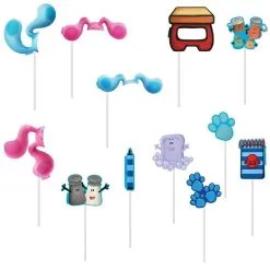 Blue's Clues & You! Paper Scene Setter With Photo Booth Props, 55.6in X 80.2in -Costume Party Decor Store 916245 01
