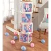 White Pop-Up Baby Block Decorations With Blue & Pink Mini Latex Balloons, 11.75in 1 White Pop-Up Baby Block Decorations With Blue & Pink Mini Latex Balloons, 11.75in -Costume Party Decor Store 918787