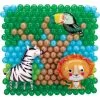 Air-Filled Safari Lion, Toucan & Zebra Foil & Latex Balloon Backdrop Kit, 6.25ft X 5.9ft -Costume Party Decor Store 918903