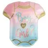 The Big Reveal Boy Or Girl Bodysuit Foil Balloon, 22in X 24in
