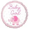 Pink Elephant Baby Girl Foil Balloon, 18in 2 Pink Elephant Baby Girl Foil Balloon, 18in -Costume Party Decor Store 919631