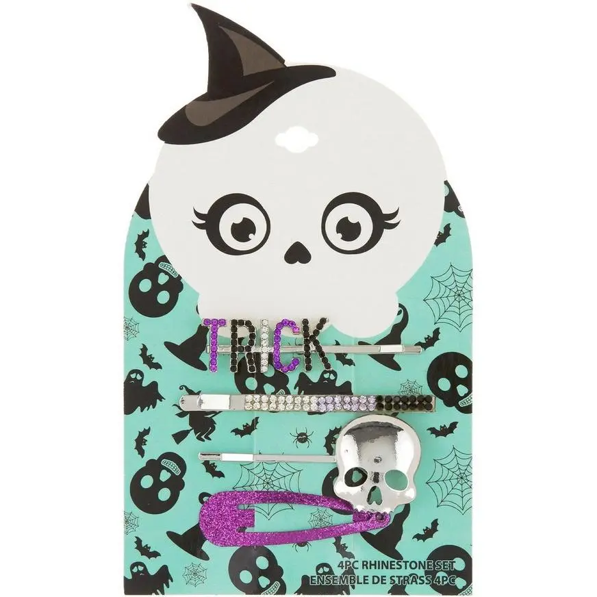 Halloween Trick Bobby Pin & Hair Clip Set, 4pc 4 Halloween Trick Bobby Pin & Hair Clip Set, 4pc - Image 2