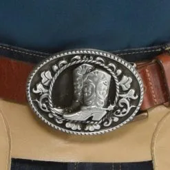 AMSCAN Boots & Spurs Western Metal Belt Buckle