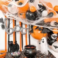 Air-Filled Bats & Spiders Halloween Balloon Garland Kit -Costume Party Decor Store 921568 02
