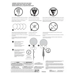 Air-Filled Game On Foil & Latex Balloon Yard Sign, 62in -Costume Party Decor Store 923563 02