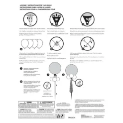 Air-Filled Pastel Birthday Celebration Foil & Latex Balloon Yard Sign, 62in -Costume Party Decor Store 923576 02