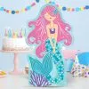 Shimmering Mermaid Centerpiece Cardboard Cutout, 18in -Costume Party Decor Store 927080