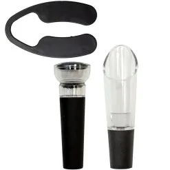 Floral Wine Tools Barware Set, 4pc -Costume Party Decor Store 934458 03