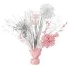 Pink My First Communion Tinsel Burst Centerpiece, 18in -Costume Party Decor Store 935302
