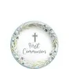 Blue My First Communion Paper Dessert Plates, 6.75in, 20ct 2 Blue My First Communion Paper Dessert Plates, 6.75in, 20ct -Costume Party Decor Store 935303