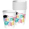 Follow Your Dreams Graduation Plastic Cups, 16oz, 25ct -Costume Party Decor Store 935386