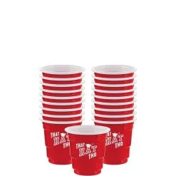 That Hat Tho Graduation Plastic Shot Glasses, 2oz, 30ct