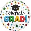 Multicolor Star Congrats Grad Balloon, 28in