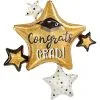 Sparkle Congrats Grad Cluster Balloon, 35in -Costume Party Decor Store 936458