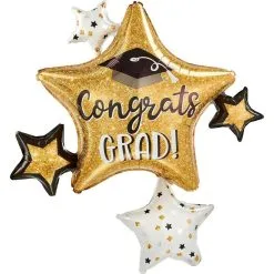 Sparkle Congrats Grad Cluster Balloon, 35in