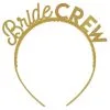 Gold Plastic Bride Crew Headband, 6ct -Costume Party Decor Store 938514
