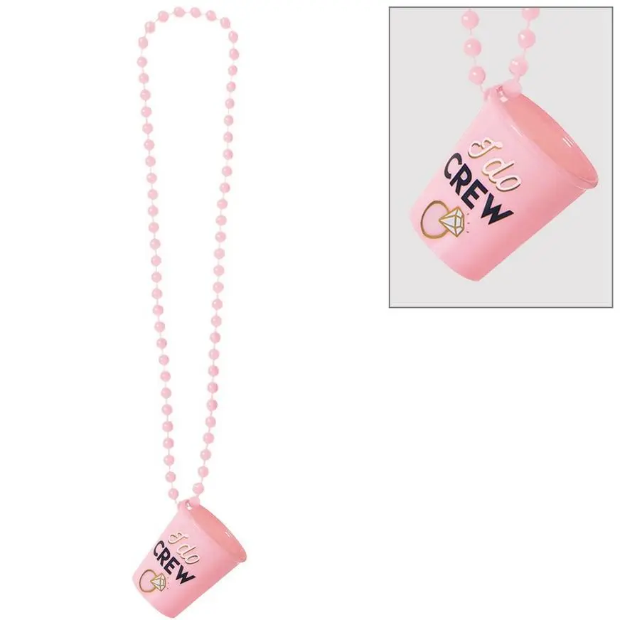 I Do Crew Shot Glass Necklaces, 1.5oz, 6ct 3 I Do Crew Shot Glass Necklaces, 1.5oz, 6ct