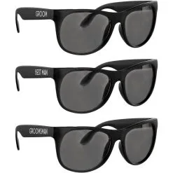 Black Groom And Crew Sunglasses, 6p