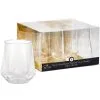 Faceted Clear Plastic Wine Tumblers, 14oz, 4ct -Costume Party Decor Store 940478
